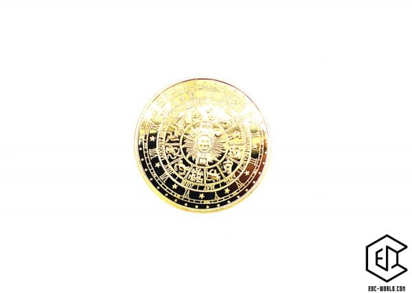 Gold-Sonne-Glücks-Münze